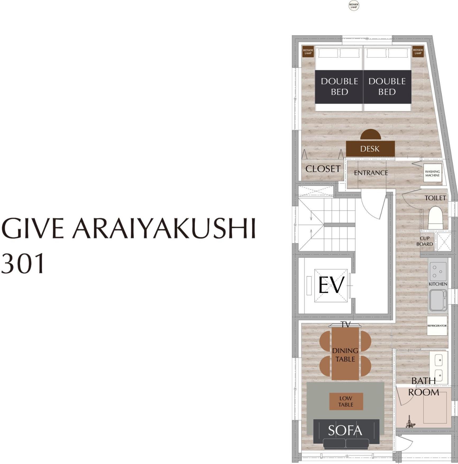 Апартаменты Give Araiyakushi Токио Экстерьер фото